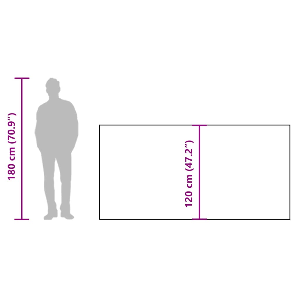 Ανεμοφράκτης Κάμπινγκ Αδιάβροχος Γκρι/Πορτοκαλί 344x120 εκ. - Pakobazaar