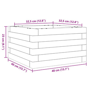 Ζαρντινιέρα Κήπου 40x40x23 εκ. από Εμποτισμένο Ξύλο Πεύκου