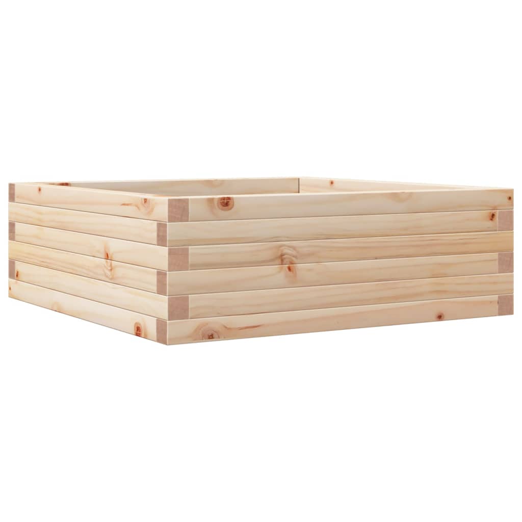 Ζαρντινιέρα 70x70x23 εκ. από Μασίφ Ξύλο Πεύκου - Pakobazaar