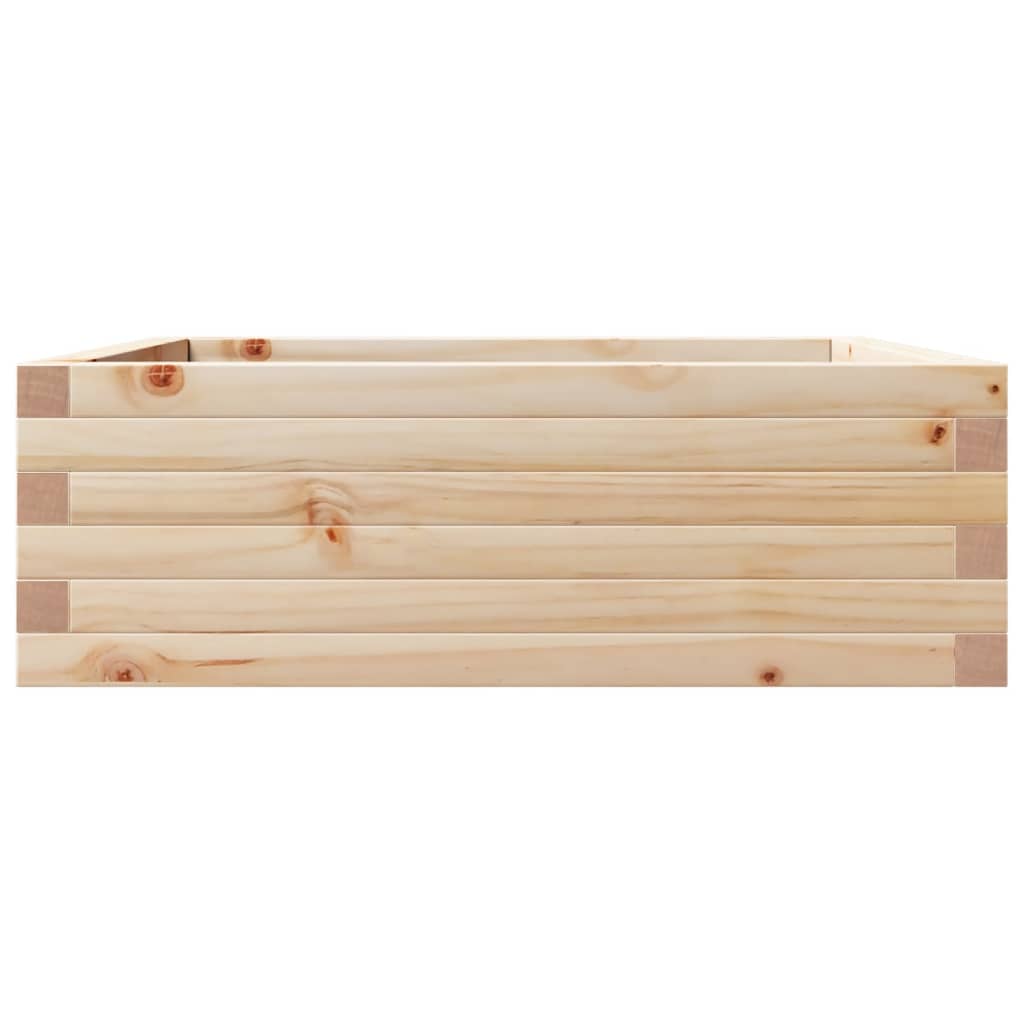 Ζαρντινιέρα 70x70x23 εκ. από Μασίφ Ξύλο Πεύκου - Pakobazaar