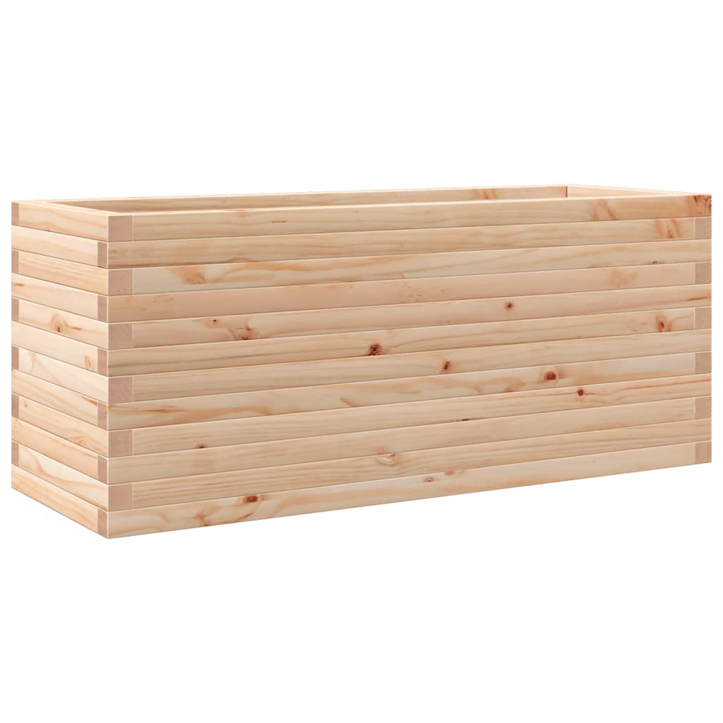 Ζαρντινιέρα Κήπου 110x40x45,5 εκ από Μασίφ Ξύλο Πεύκου