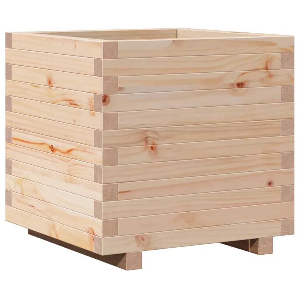 Ζαρντινιέρα Κήπου 50x50x49,5 εκ από Μασίφ Ξύλο Πεύκου