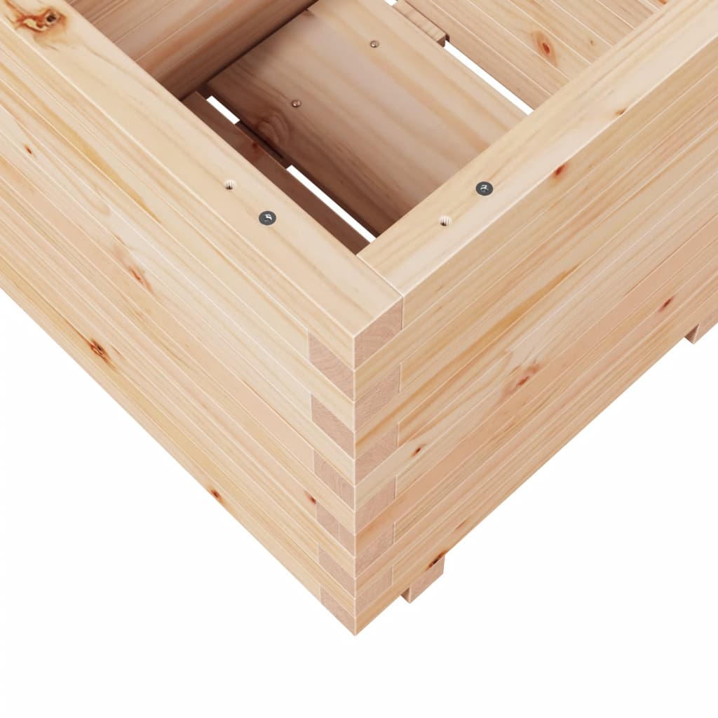 Ζαρντινιέρα Κήπου 50x50x49,5 εκ από Μασίφ Ξύλο Πεύκου
