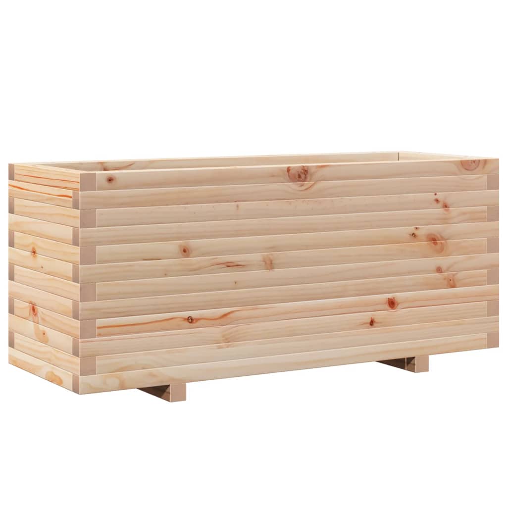 Ζαρντινιέρα Κήπου 110x40x49,5 εκ από Μασίφ Ξύλο Πεύκου
