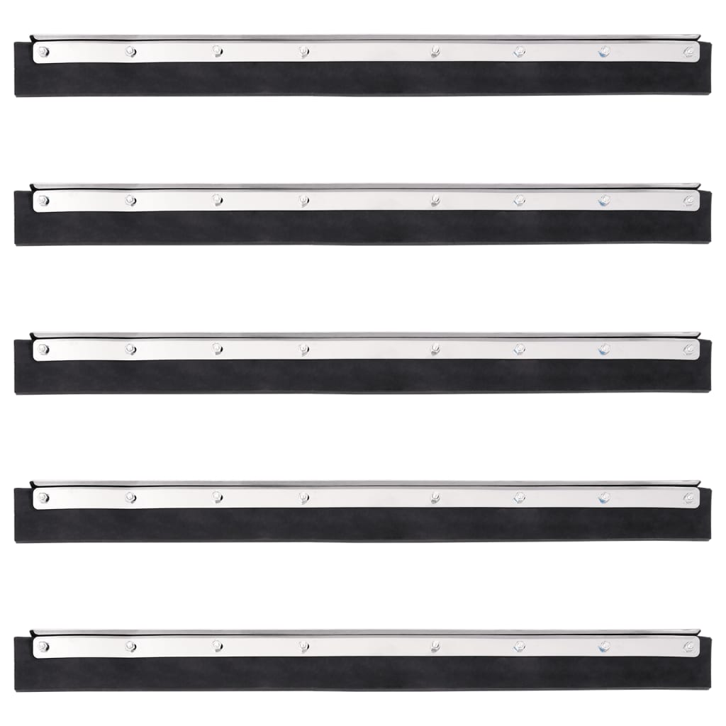 Κεφαλές Σκουπίσματος Δαπέδου 5 Τεμ. 60,5x2x5εκ Ατσάλι/Καουτσούκ