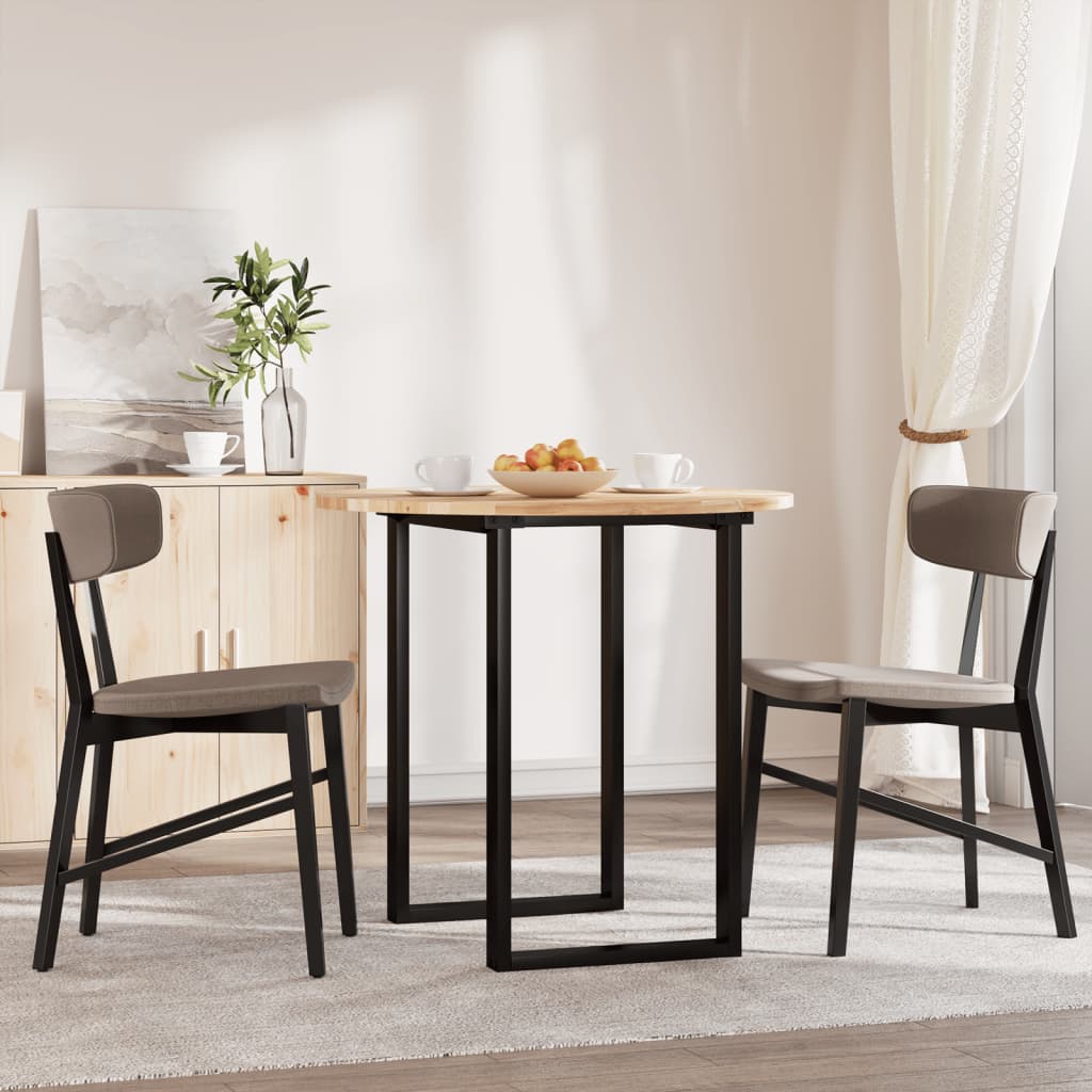 Επιφάνεια Τραπεζιού Στρογγυλή Ø80x2 εκ. από Μασίφ Ξύλο Ακακίας