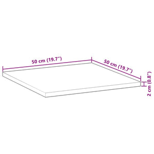 Επιφάνεια Τραπεζιού Τετράγωνη 50x50x2 εκ. Μασίφ Ξύλο Ακακίας - Pakobazaar