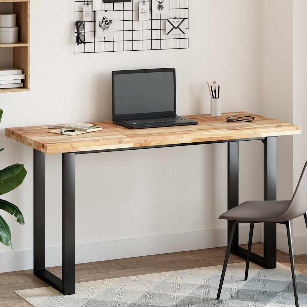 Επιφάνεια Γραφείου Ορθογώνια 140x60x4 εκ. Μασίφ Ξύλο Ακακίας - Pakobazaar