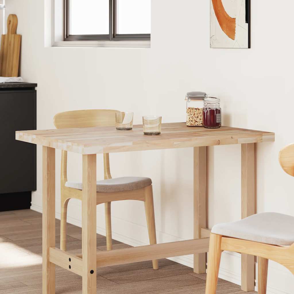 Επιφάνεια Γραφείου Ορθογώνια 100x80x4 εκ. Μασίφ Ξύλο Ακακίας