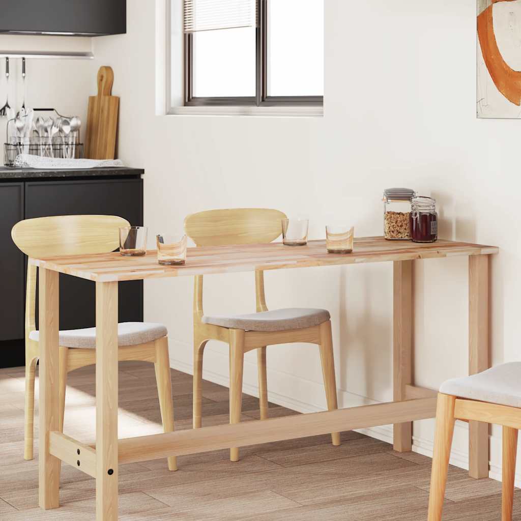 Επιφάνεια Γραφείου Ορθογώνια 140x60x2 εκ. Μασίφ Ξύλο Ακακίας