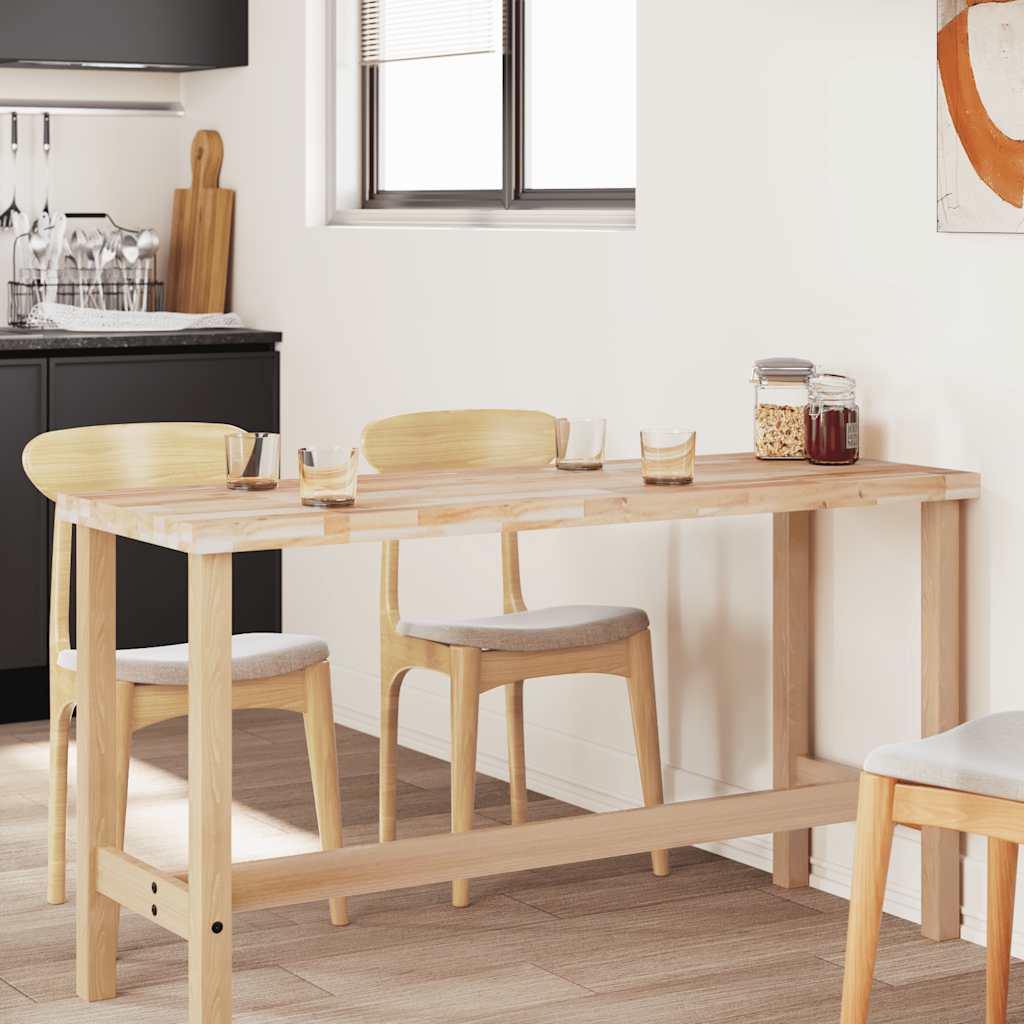 Επιφάνεια Γραφείου Ορθογώνια 140x50x4 εκ. Μασίφ Ξύλο Ακακίας - Pakobazaar