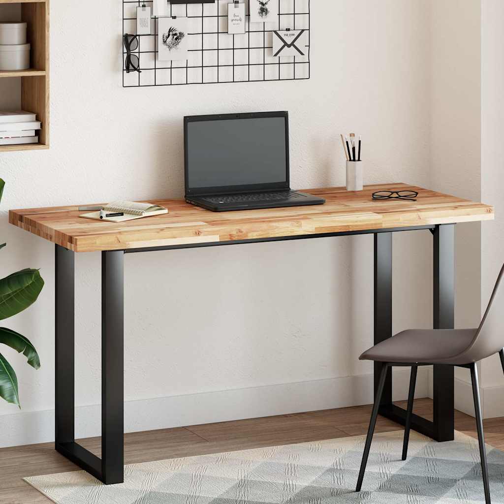 Επιφάνεια Γραφείου Ορθογώνια 140x60x4 εκ. Μασίφ Ξύλο Ακακίας - Pakobazaar
