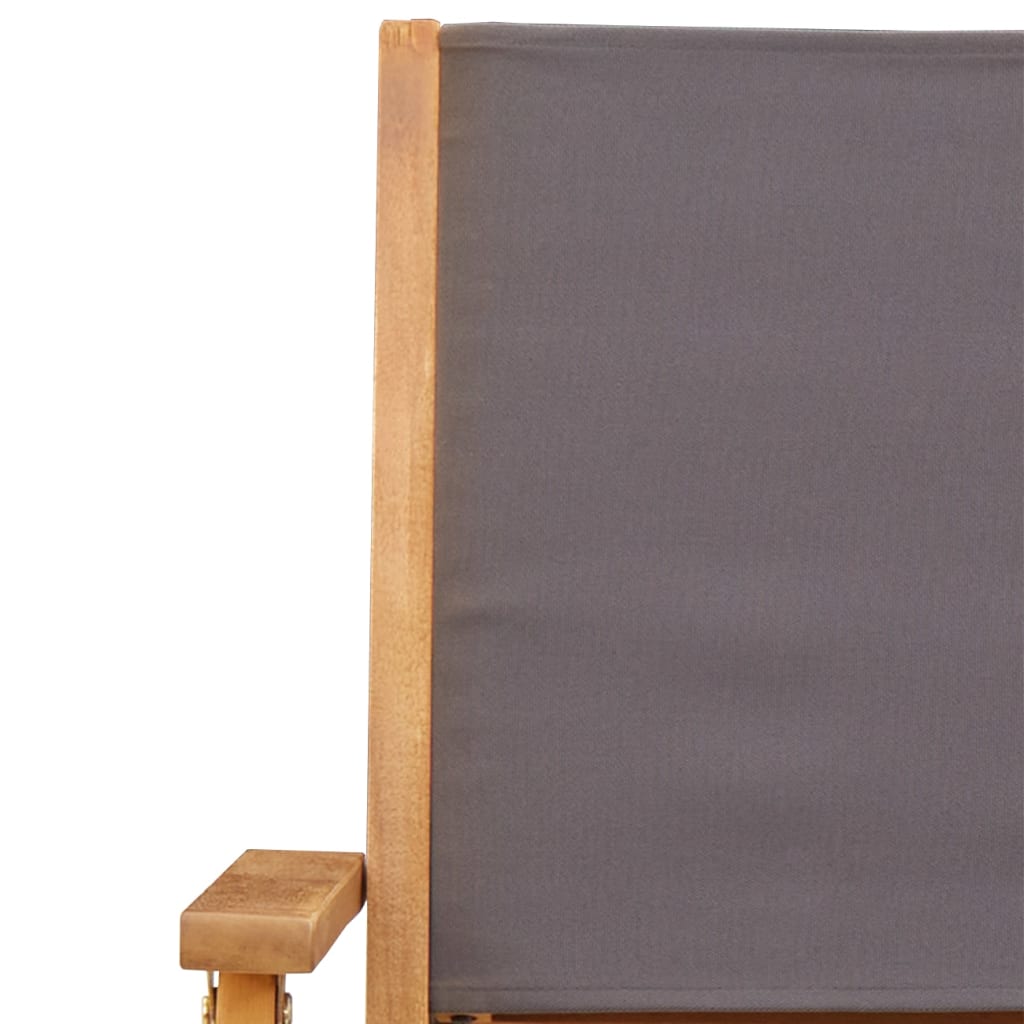 Σετ Τραπεζαρίας Κήπου 5 τεμ. Ανθρακί Ύφασμα/Μασίφ Πεύκου