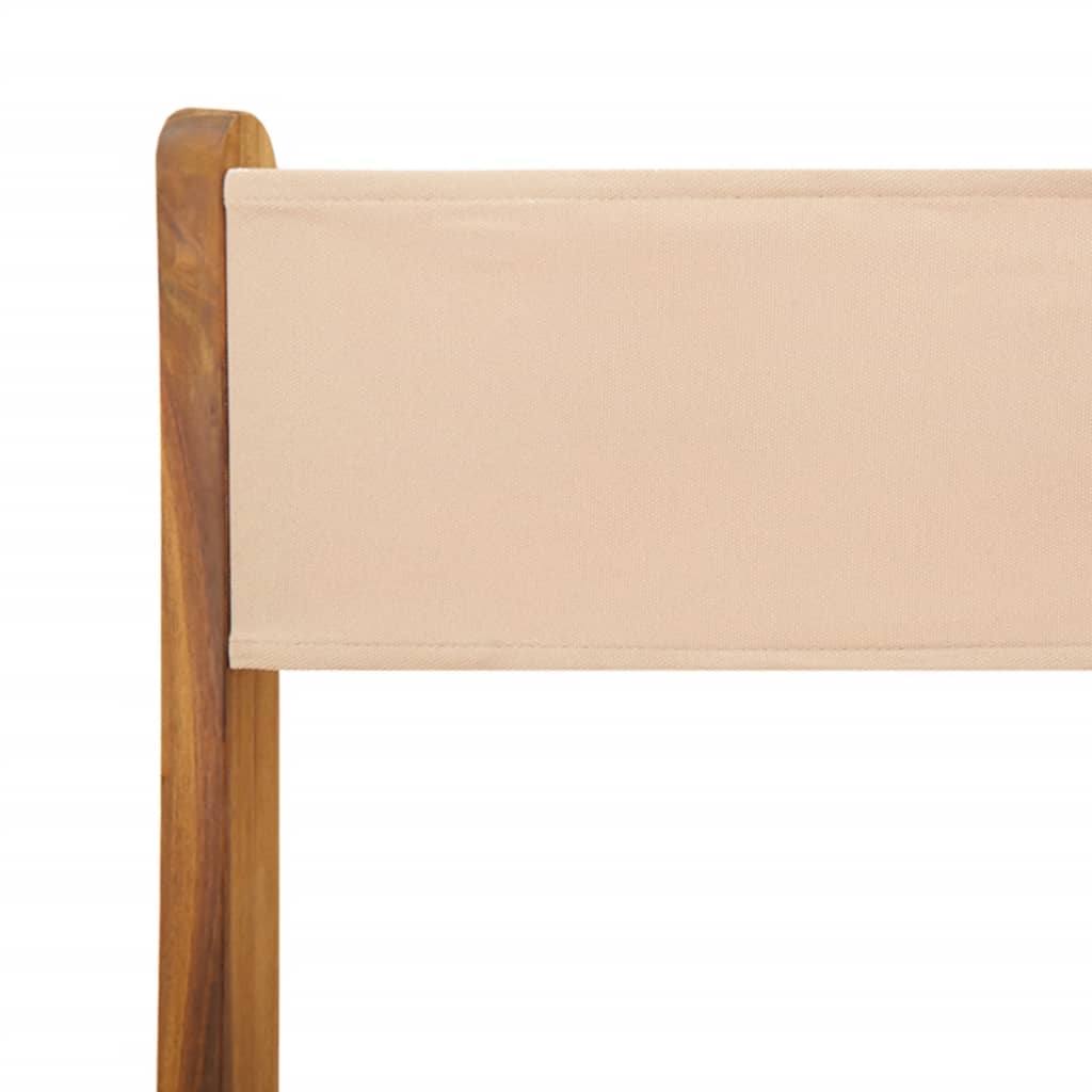 Σετ Επίπλων Bistro 3 τεμ. Μπεζ Ύφασμα/Μασίφ Πεύκου