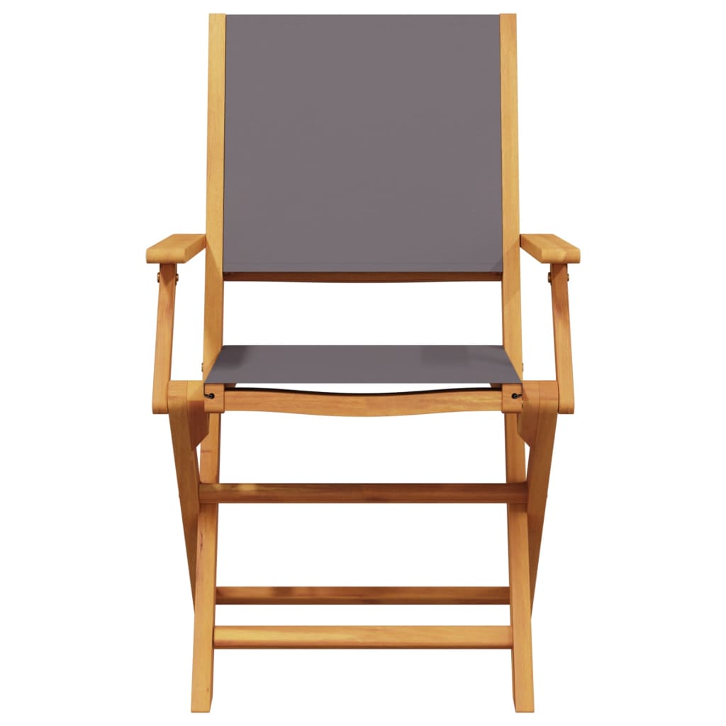 Σετ Επίπλων Bistro 3 τεμ. Ανθρακί Ύφασμα/Μασίφ Πεύκου