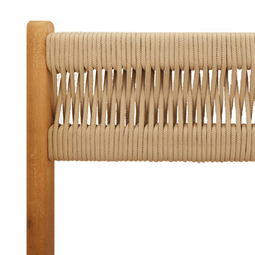 Σετ Επίπλων Bistro 3 τεμ. Μπεζ Πολυπροπυλένιο/Μασίφ Ξύλο - Pakobazaar