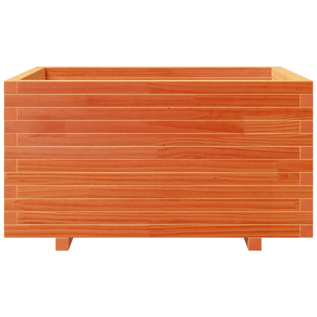 Ζαρντινιέρα Καφέ Κεριού 90x60x49,5 εκ. από Μασίφ Ξύλο Πεύκου