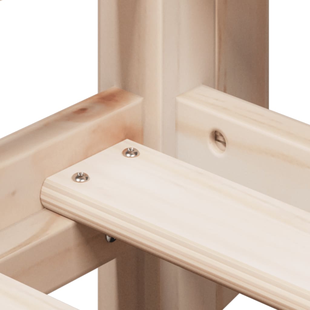 Κουκέτα με Οροφή 90 x 200 εκ. από Μασίφ Ξύλο Πεύκου