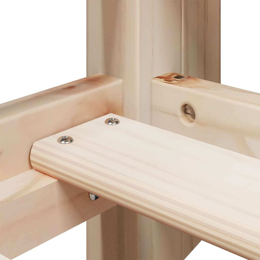 Κουκέτα με Οροφή 90 x 200 εκ. από Μασίφ Ξύλο Πεύκου