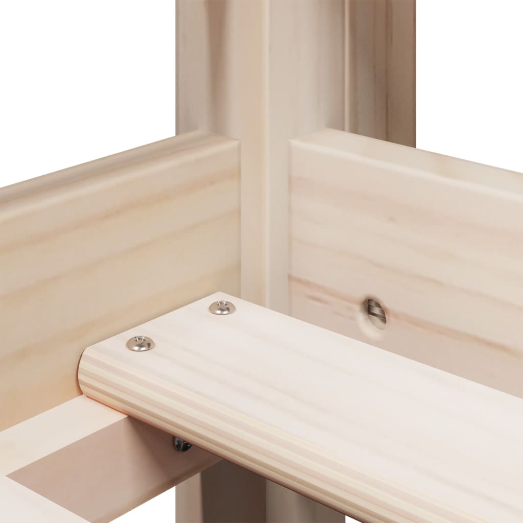 Υπερυψ. Κρεβάτι 90x190 εκ. Μασίφ Πεύκο με Σκάλα / Οροφή - Pakobazaar