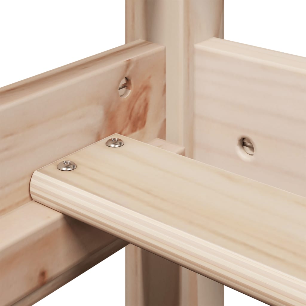 Πλαίσιο Κρεβατιού με Οροφή 100 x 200 εκ. από Μασίφ Ξύλο Πεύκου