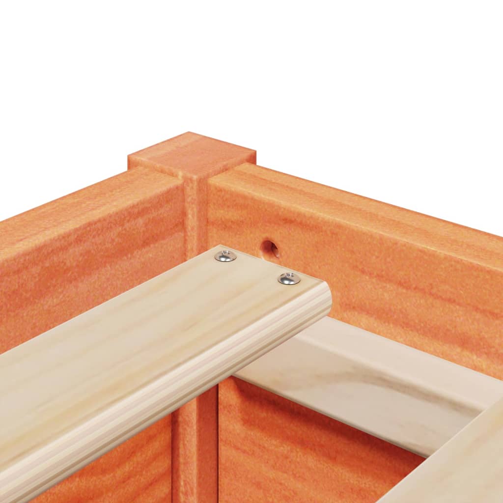 Σκελετός Κρεβ. Χωρίς Στρώμα Καφέ Κεριού 120x200 εκ Μασίφ Πεύκο