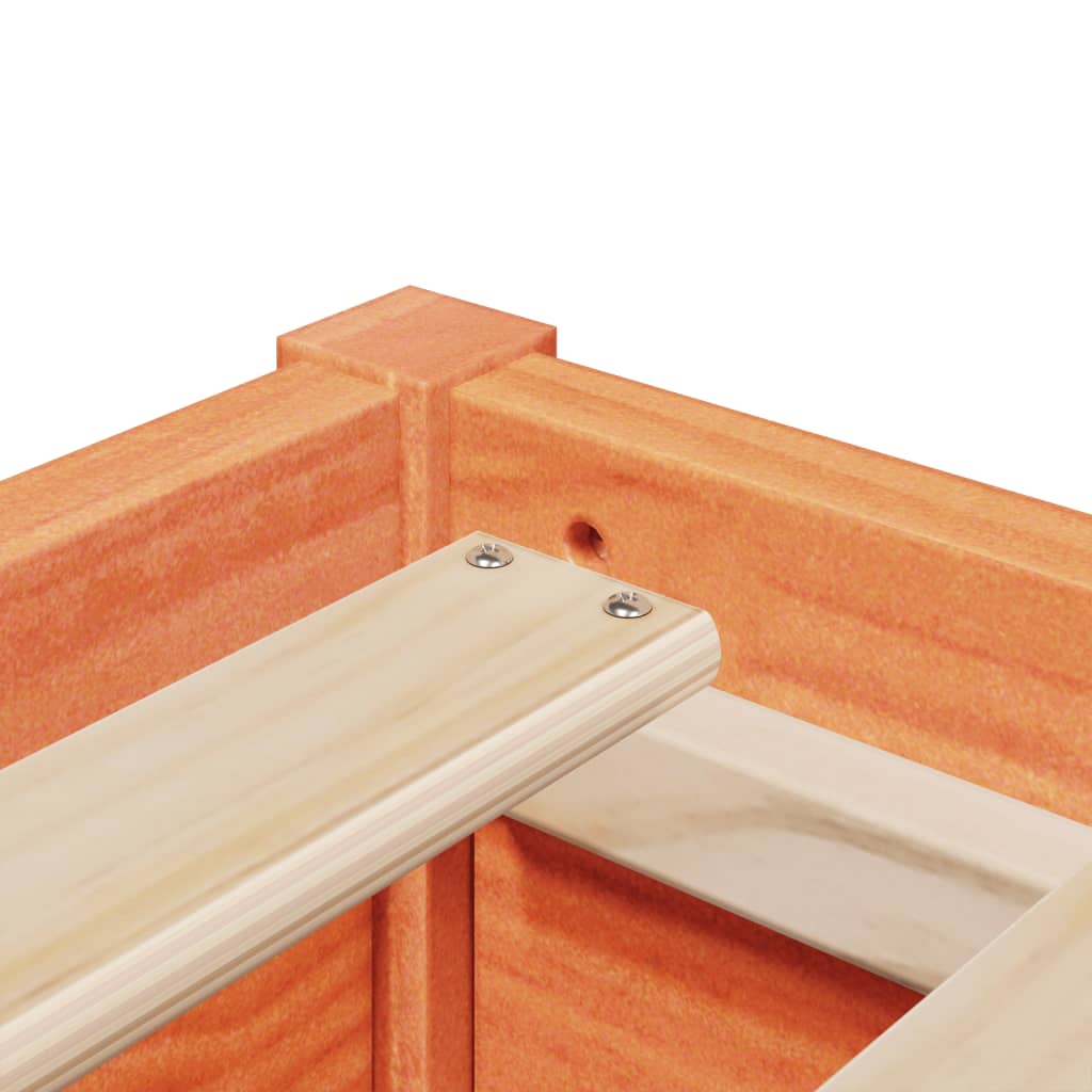 Σκελετός Κρεβ. Χωρίς Στρώμα Καφέ Κεριού 135x190 εκ Μασίφ Πεύκο