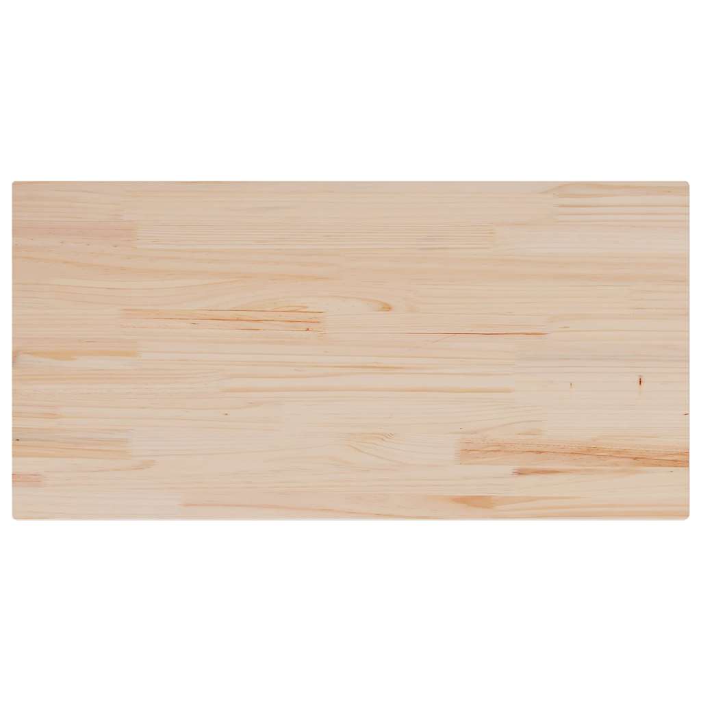 Επιφάνεια Τραπεζιού Ορθογώνια 100x50x1,7 εκ. Μασίφ Ξύλο Πεύκου