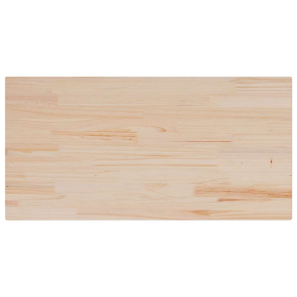 Επιφάνεια Τραπεζιού Ορθογώνια 100x50x2,5 εκ. Μασίφ Ξύλο Πεύκο