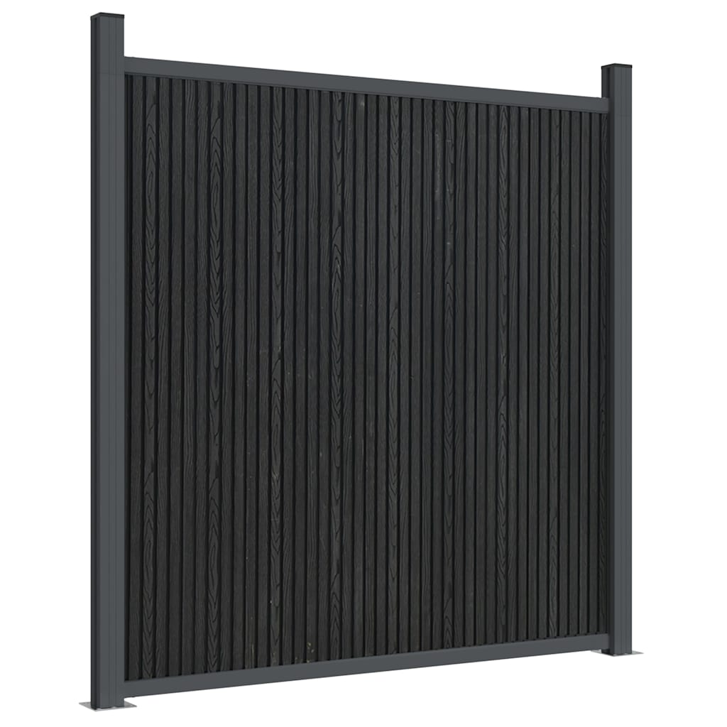 Πάνελ Περίφραξης Γκρι 526 x 186 εκ. από WPC - Pakobazaar