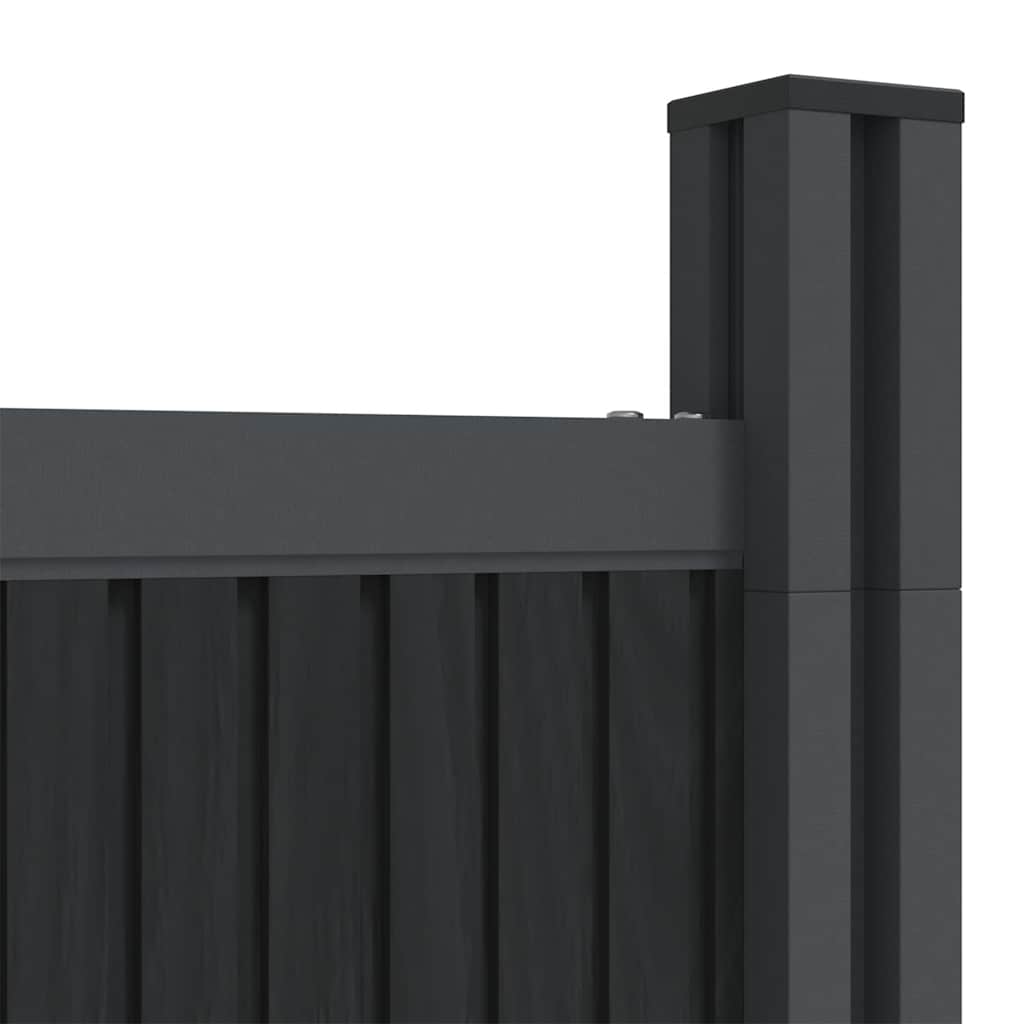 Πάνελ Περίφραξης Γκρι 526 x 186 εκ. από WPC - Pakobazaar