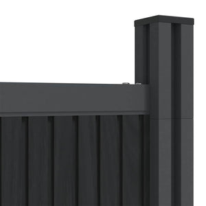 Πάνελ Περίφραξης Γκρι 526 x 186 εκ. από WPC - Pakobazaar