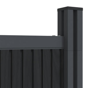 Πάνελ Περίφραξης Γκρι 872 x 186 εκ. από WPC