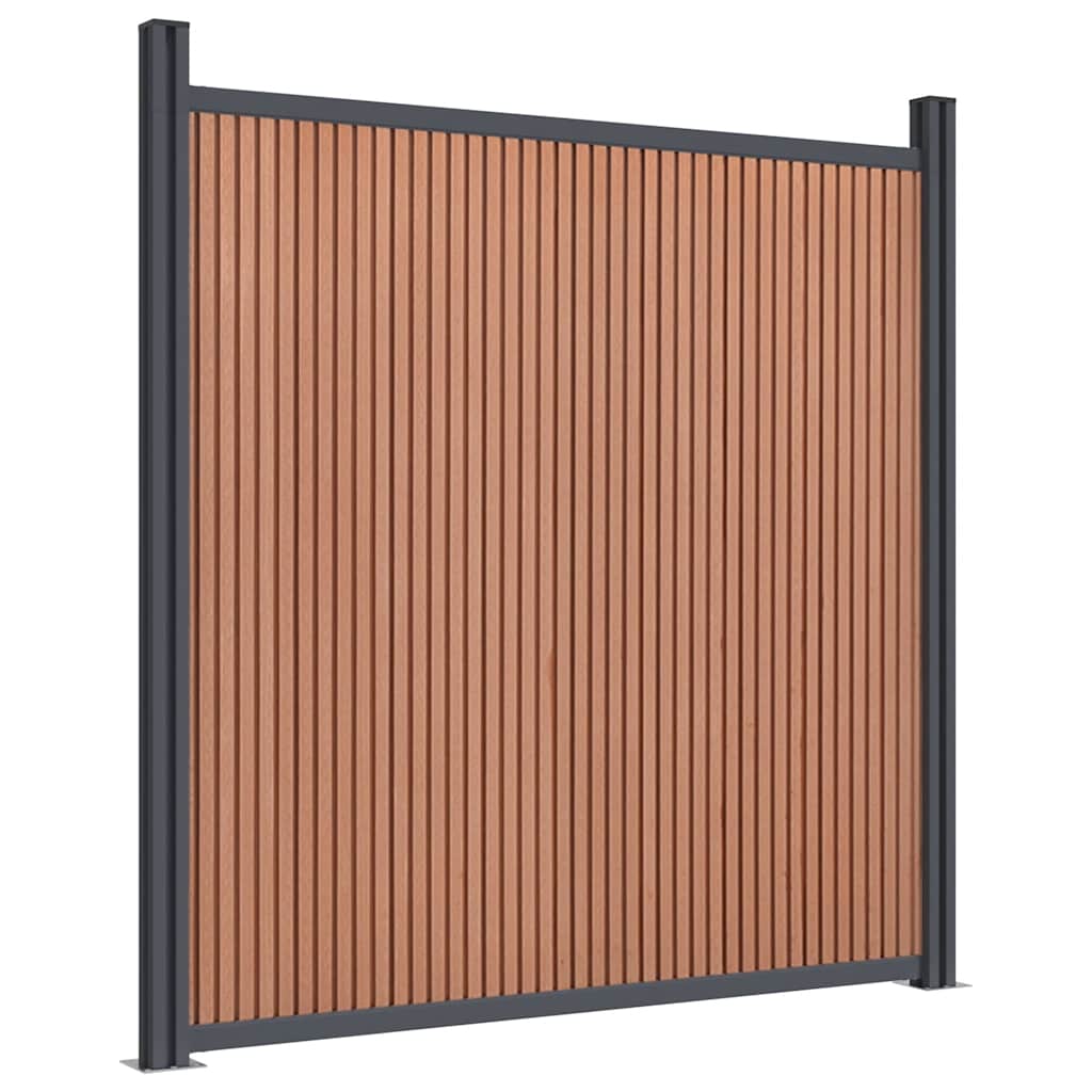 Πάνελ Περίφραξης Καφέ 526 x 186 εκ. από WPC - Pakobazaar
