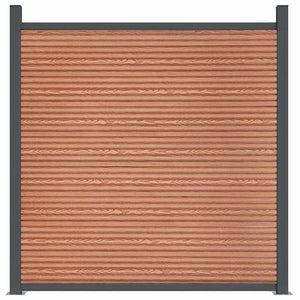 Πάνελ Περίφραξης Καφέ 526 x 186 εκ. από WPC - Pakobazaar