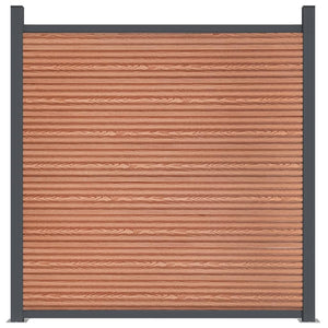 Πάνελ Περίφραξης Καφέ 872 x 186 εκ. από WPC - Pakobazaar