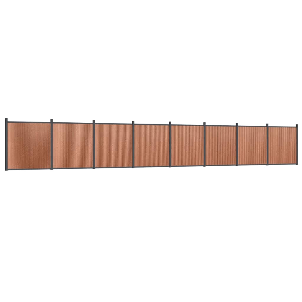 Πάνελ Περίφραξης Καφέ 1391 x 186 εκ. από WPC - Pakobazaar