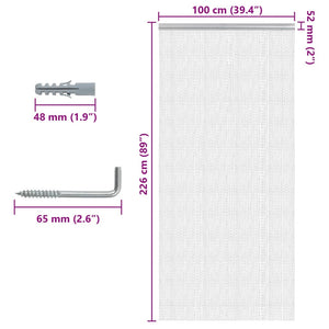Σήτα Πόρτας Αλυσιδωτή 100x226 εκ. από Αλουμίνιο - Pakobazaar