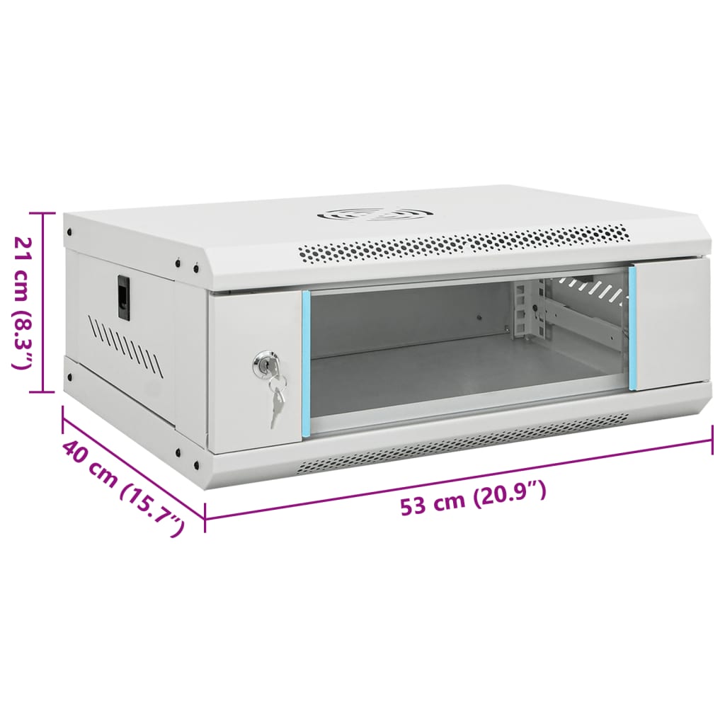 Καμπίνα Δικτύου Επιτοίχια 4U 19'' IP20 53x40x21 εκ. - PAKOBAZAAR