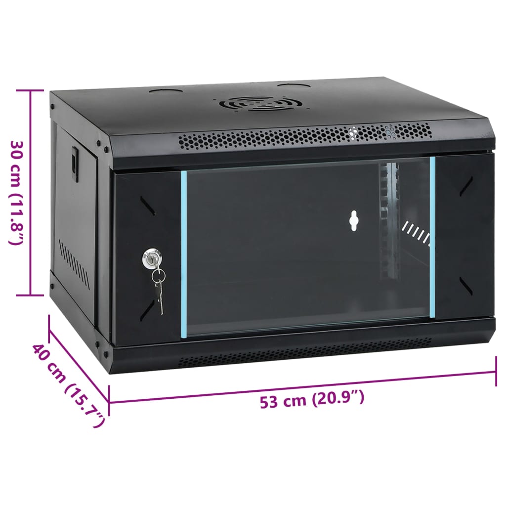 Ντουλάπι Δικτύου Επιτοίχιο 6U 19" IP20 53x40x30 εκ. - PAKOBAZAAR