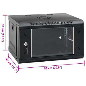 Ντουλάπι Δικτύου Επιτοίχιο 6U 19" IP20 53x40x30 εκ. - PAKOBAZAAR