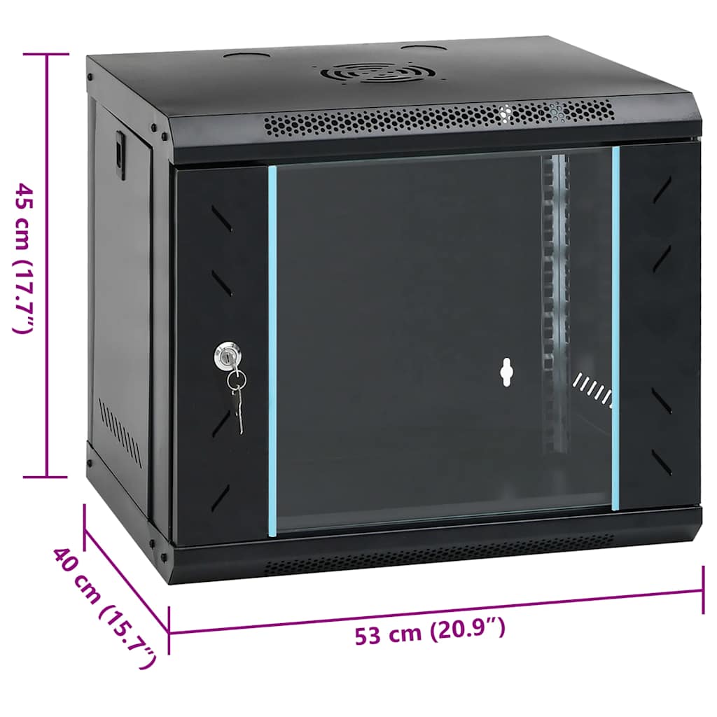 Ντουλάπι Δικτύου Επιτοίχιο 9U 19" IP20 53x40x45 εκ. - Pakobazaar