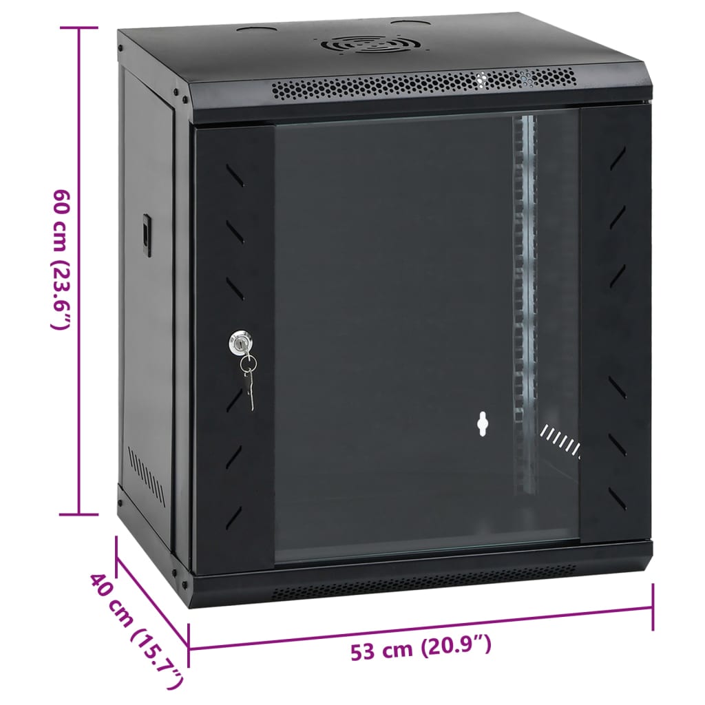 Καμπίνα Δικτύου Επιτοίχια 12U 19'' IP20 53x40x60 εκ. - PAKOBAZAAR