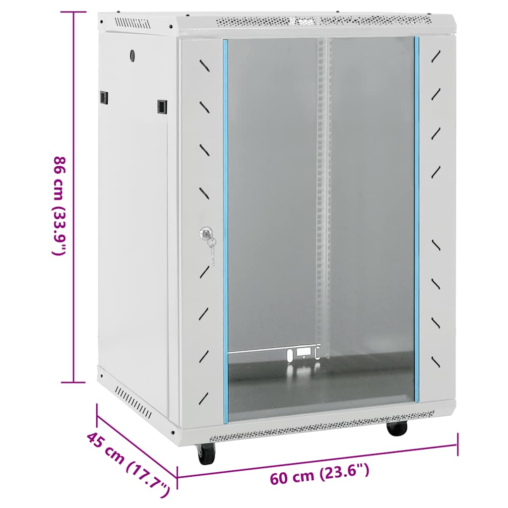 Καμπίνα Δικτύου με Περιστ. Πόδια 15U 19" IP20 60x45x86 εκ. - PAKOBAZAAR