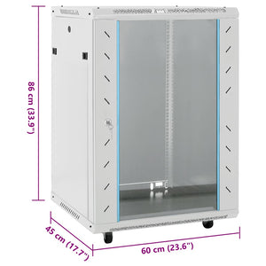 Καμπίνα Δικτύου με Περιστ. Πόδια 15U 19" IP20 60x45x86 εκ. - PAKOBAZAAR
