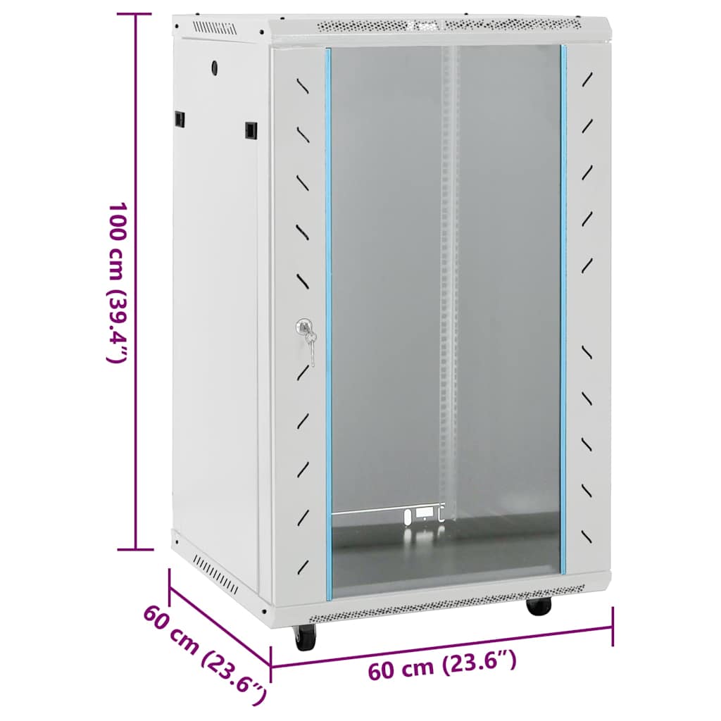 Καμπίνα Δικτύου με Περιστ. Πόδια 18U 19" IP20 60x60x100 εκ. - PAKOBAZAAR