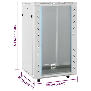 Καμπίνα Δικτύου με Περιστ. Πόδια 18U 19" IP20 60x60x100 εκ. - PAKOBAZAAR