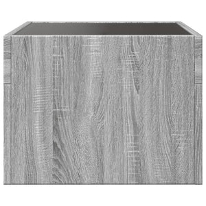 Τραπεζάκι Σαλονιού Άπειρο Φως LED Γκρι Sonoma 40x40x30 εκ.
