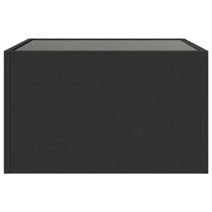 Τραπεζάκι Σαλονιού Infinity LED Μαύρο 50x50x30 εκ. - Pakobazaar