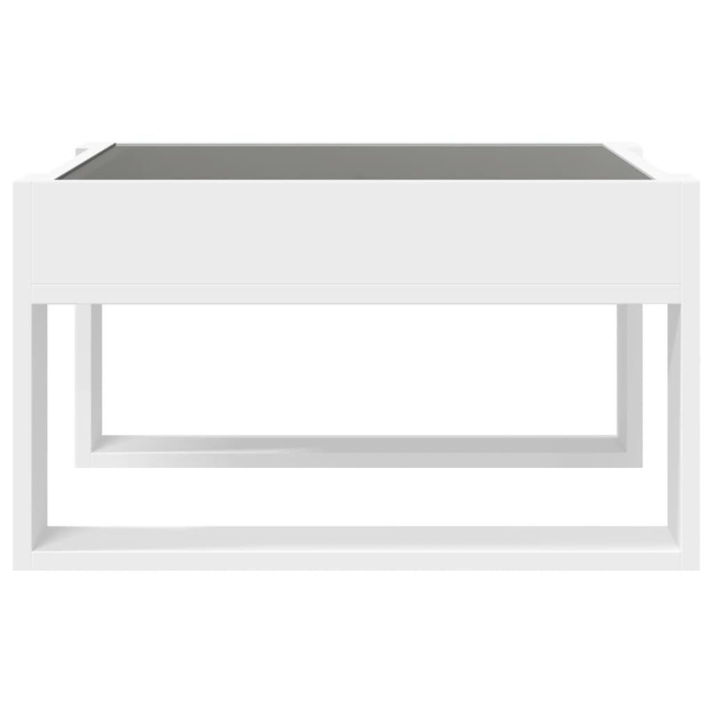 Τραπεζάκι Σαλονιού Infinity LED Λευκό 50x53x30 εκ. - Pakobazaar